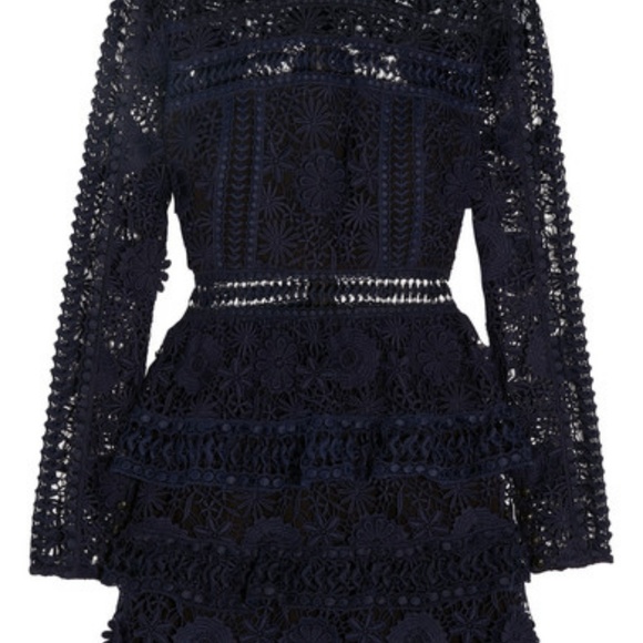 {RELISTED}NWT Self-Portrait Ava Guipure Lace Dress - Picture 2 of 8